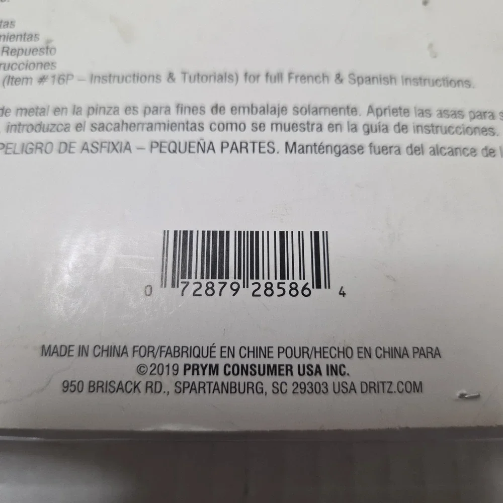 Dritz Plier Only, Snap Pliers, Use With Open Ring Snaps